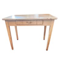 Vintage 1940s Enamel And Metal Top Baking Table