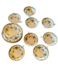 Antique Minton Eloise Cups & Saucers Set Of 6