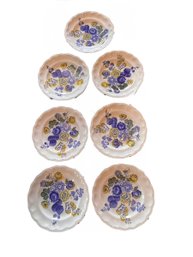 7 Copeland Spode Blue Flowers Dinner Plates
