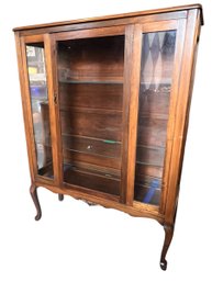 Antique Walnut China Cabinet