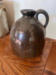 19th Century Brown Glazed Crockery Pitcher