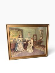 Antique Print Entitled Music And Harmony