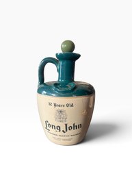 Vintage Stoneware Scottish Whiskey Jug 12 Year Old Long John