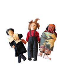 Collection Of 3 Vintage Dolls One Skookum