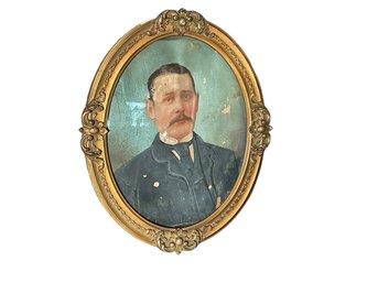 Amazing Antique Portrait Of A Gentleman