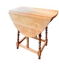 Vintage Maple Drop Leaf Side Table