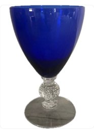 Cobalt Blue Goblet 12oz Set Of 3