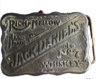 Rare Jack Daniels Distillery Belt Buckle W/ Serial Number