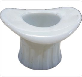 Toothpick Holder Hat Stars Stripes Milk Glass Uncle Sam