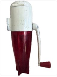 Vintage Dazey Triple Red Plastic Rocket Ice Crusher