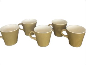 Homer Laughlin Scheffield Serenade Set Of 5 Coffee /Tea Cups