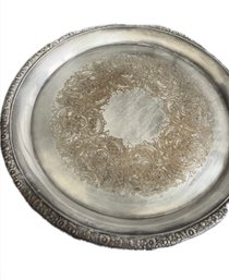 Gorham Heritage Vintage Silver Serving Tray E.P. YC 978-1 Round