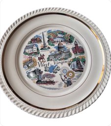 West Virgina Souvenir Plate