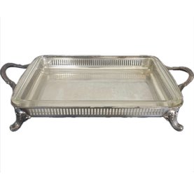 Pyrex 233 Baking Dish 3qt W/ Beautiful Serving Tray