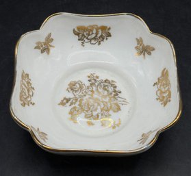 Vintage Hand Painted Porcelain Trinket Dish - Made In France