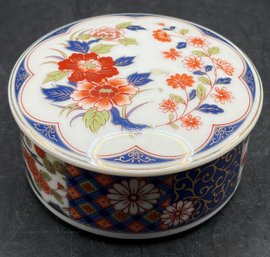 Porcelain Floral Pattern Trinket Dish