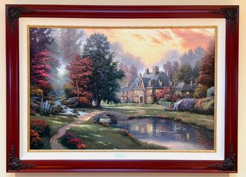 Thomas Kinkade Lakeside Manor Mansions In Paradise #19/200 Framed Limited Edition Print  - COA Included