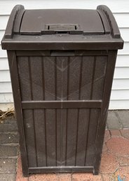 Suncast Outdoor Resin Garbage Bin