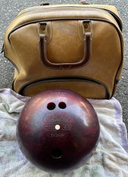 Columbia 300 Bowling Ball With Leather Bag Included