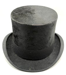Antique Tress & Co. Black Fur Top Hat - London