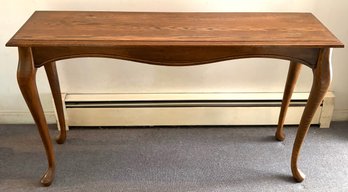 Solid Wood Console Table With Glass-top Included