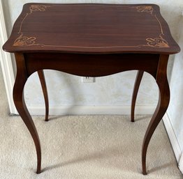 Vintage Wooden Inlaid Vanity Table