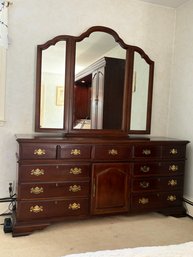 Bernhardt Solid Wood 9-drawer Dresser With Mirror Included