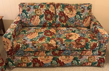 Floral Upholstered Love Seat
