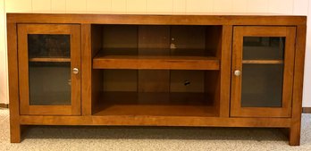 Wooden TV Console With Storage