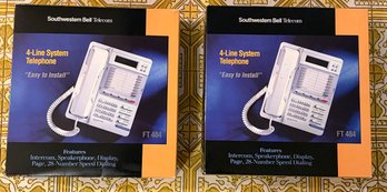 South Western Bell 4-line System Telephone - NEW - 2 Total