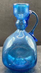 Vintage Hand Blown Art Glass Ewer