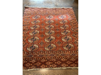 Vintage Bokhara Wool Rug 44'W X 51'L