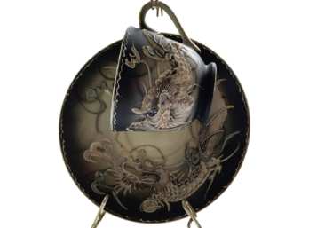Japanese Dragon Teacup And Saucer