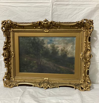 Landscape Oil On Canvas  Unsigned