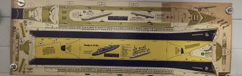 Vintage 1930s Paper Model Kit Of The French Ocean Liner SS Normandie