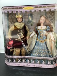 1999 Barbie & Ken As Camelot's King Arthur & Queen Guinevere Doll Set, Together Forever Collection