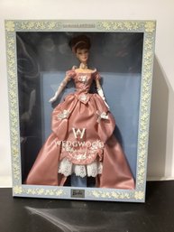 Wedgwood Barbie Doll, Limited Edition Pink Dress 2000 Mattel
