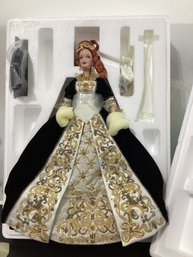 Mattel Faberge Imperial Grace Porcelain Barbie Doll, Released As Part Of The Faberg Porcelain Barbie Collect
