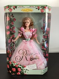 1999 Barbie Collectibles - Rose Barbie Doll, Which Is The First In The 'A Garden Of Flowers' Collector Edition