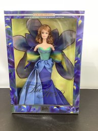 2001 Mattel The Iris Barbie Doll, Which Is Part Of The Limited Edition Flowers In Fashion Collection