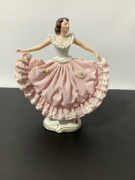Dresden Lace Porcelain Figurine