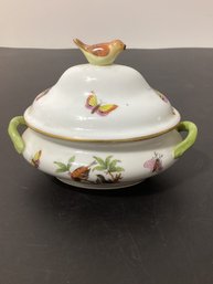 Mid 20th Century Herend Bird Finial Mini Tureen 6017 RO