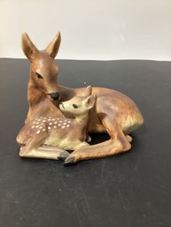 Goebel Deer & Fawn Handpainted Porcelain Figurine