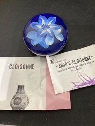 Ando Cloisonne Trinket Box
