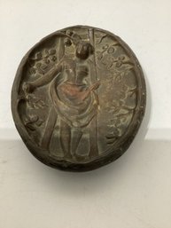 Bronze Woman Figural 2 Sided Naughty Dish