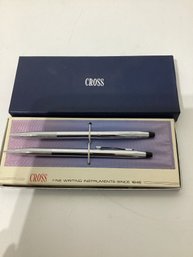 Cross Classic Century Lustrous Chrome Pen And Pencil Set