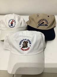 U.S. Open Golf Tournament Hats 124th, 125th & 101st