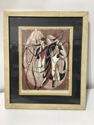 Adja Yunkers Lithograph Titled Hoops, 1952