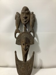 Ceremonial Suspension Food Hook From The Middle Sepik Region Of New Guinea