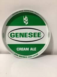 Vintage 1970's Genesee Cream Ale Metal Tray Rochester NY